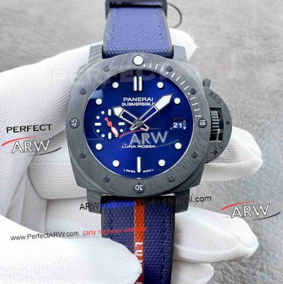 VS Factory Panerai Submersible Luna Rossa Limited Edition Pam 1563 Carbon Fiber Replica Watch